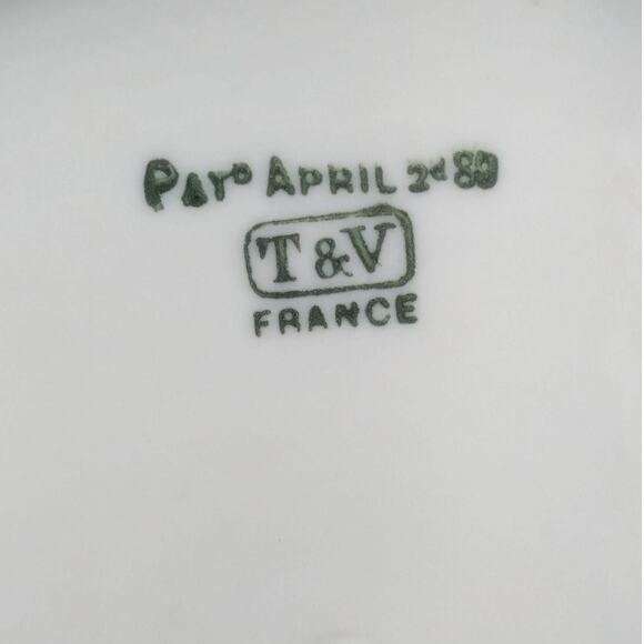 Vintage Limoge France T & V Tressemann & Vogt Blank porcelain bowl tray dish - Picture 6 of 8